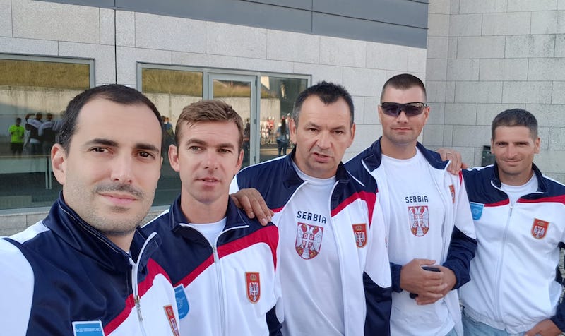 Reprezentacija Srbije u sastavu - S.Ristanović, V.Bačanin, Ž.Ovuka, P.Nešković i S.Kesić.jpg