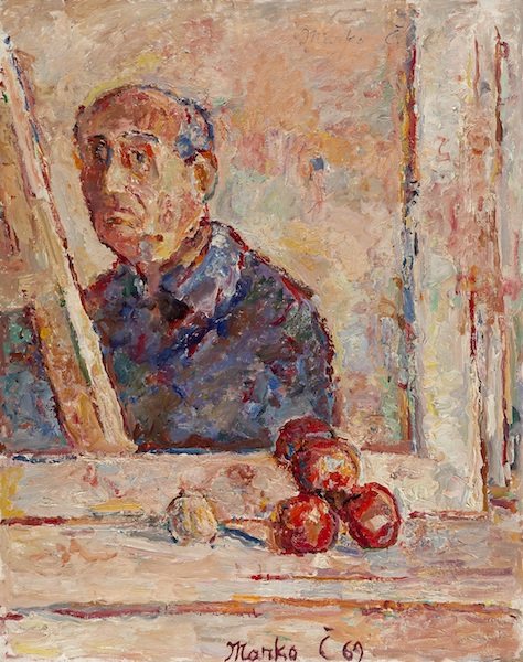 01 Autoportret u ogledalu za stafelajem 1969 92x73cm.jpg