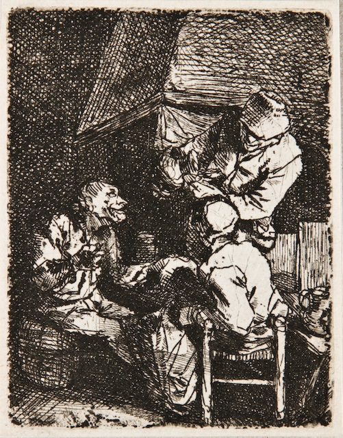Kornelis Bega, Kraj ognjišta, oko 1650, bakropis.jpg