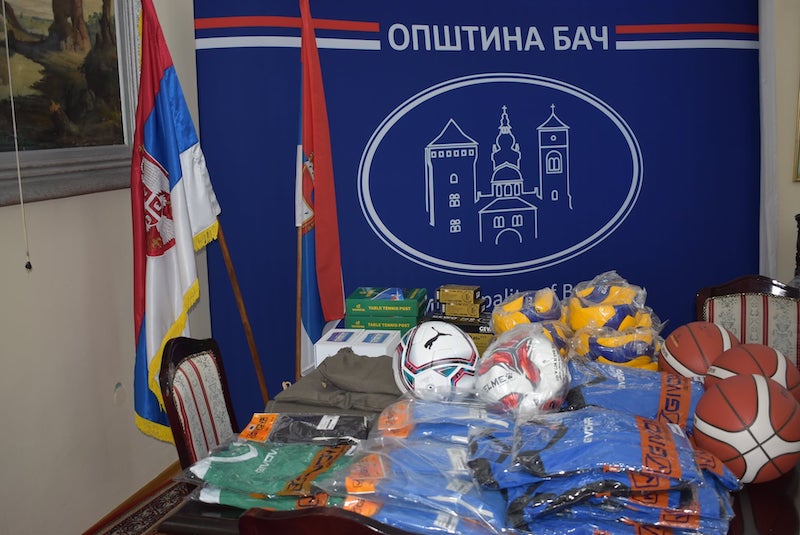 ДОНАЦИЈА МИНИСТАРСТВА ОМЛАДИНЕ И СПОРТА ОПШТИНИ БАЧ