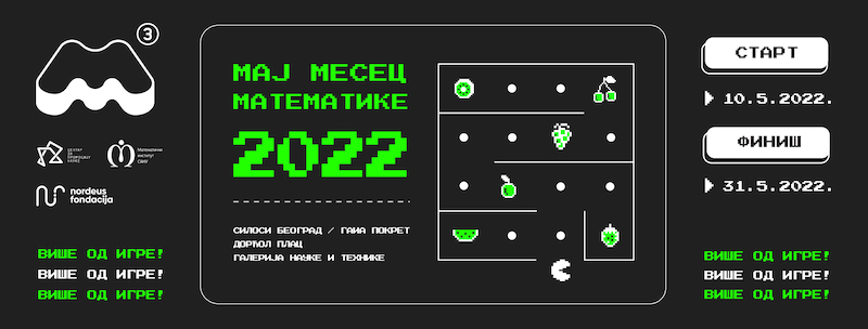 МАЈ МЕСЕЦ МАТЕМАТИКЕ (М3) 2022 -  ВИШЕ ОД ИГРЕ