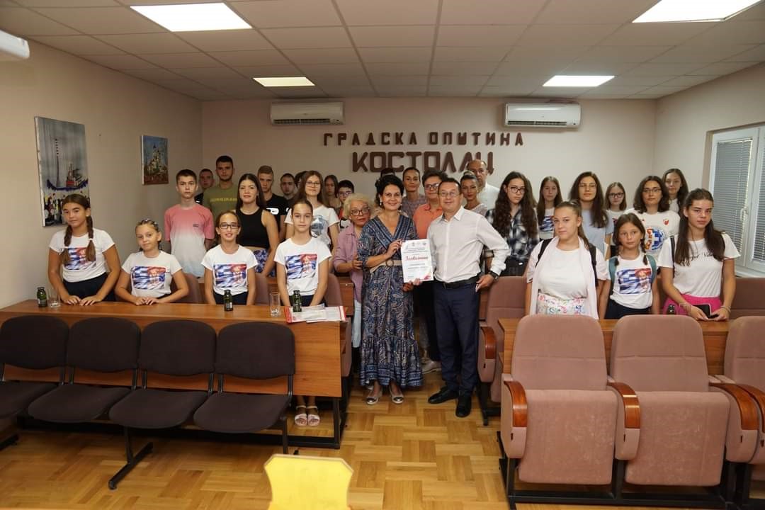 УЧЕСНИЦИ ПРОЈЕКТА МОЈА СРБИЈА У ПОСЕТИ ГРАДСКОЈ ОПШТИНИ КОСТОЛАЦ