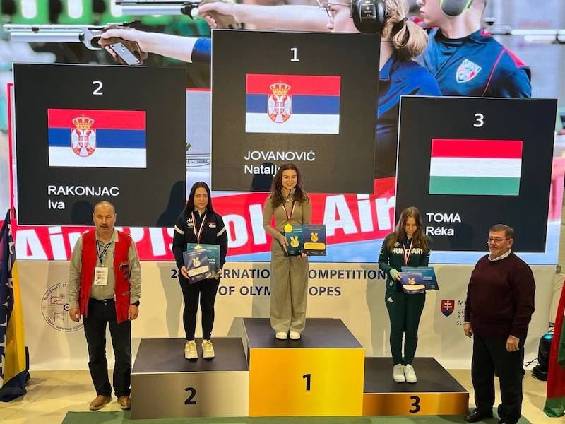 СТРЕЉАШТВО - Злато, jош два сребра и бронза за Српкиње на краjу турнира Олимпиjске наде