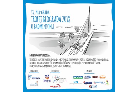 Бадминтон: ОСАМДЕСЕТ ТАКМИЧАРА У ТРЦИ ЗА ОВОГОДИШЊИ ТРОФЕJ БЕОГРАДА У БАДМИНТОНУ