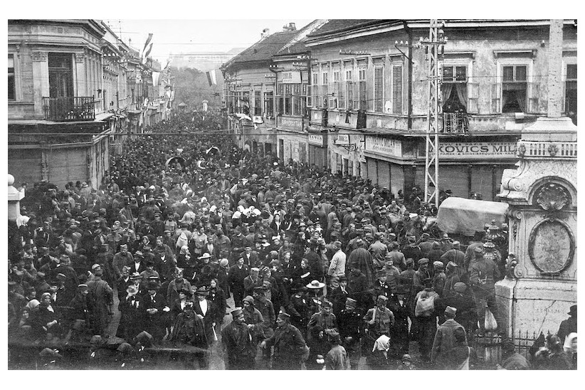 Ulazak kolone oslobodilaca u Novi Sad.jpg