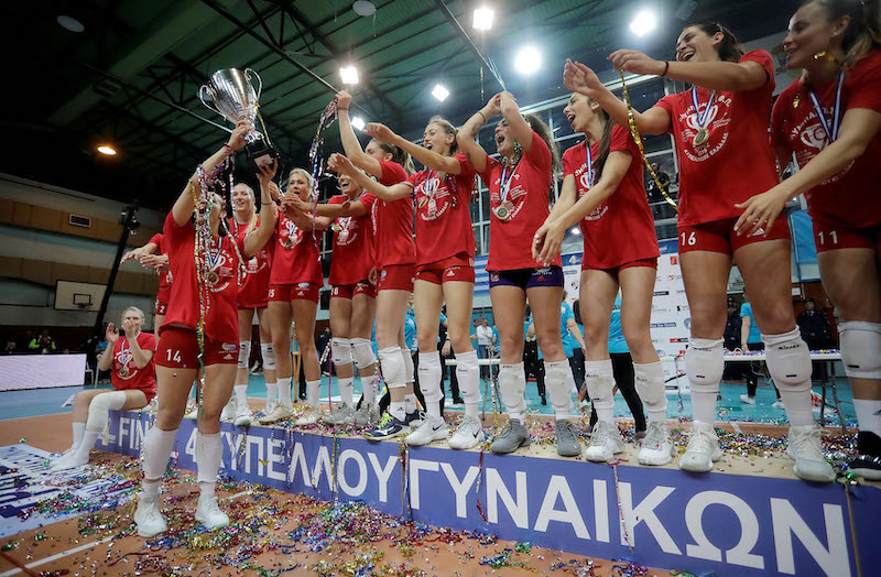 Одбојка: Бранко Ковачевић са Олимпиjакосом освоjио Куп Грчке 2019.
