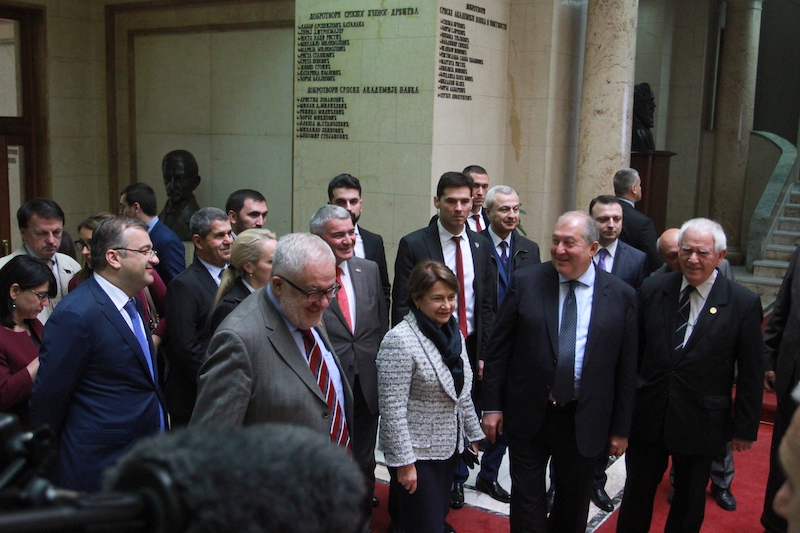 Посета председника Јерменије Српској академији наука и уметности