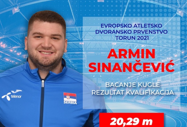 АТЛЕТИКА: Синанчевић у финалу ЕП у дворани