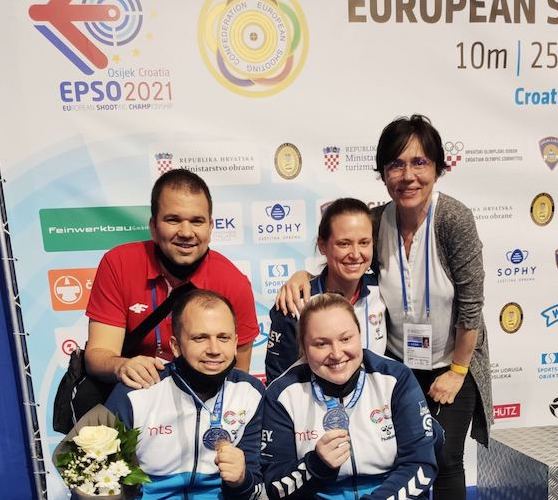 СТРЕЉАШТВО: Зорана Аруновић и Дамир Микец вицешампиони Европе у миксу